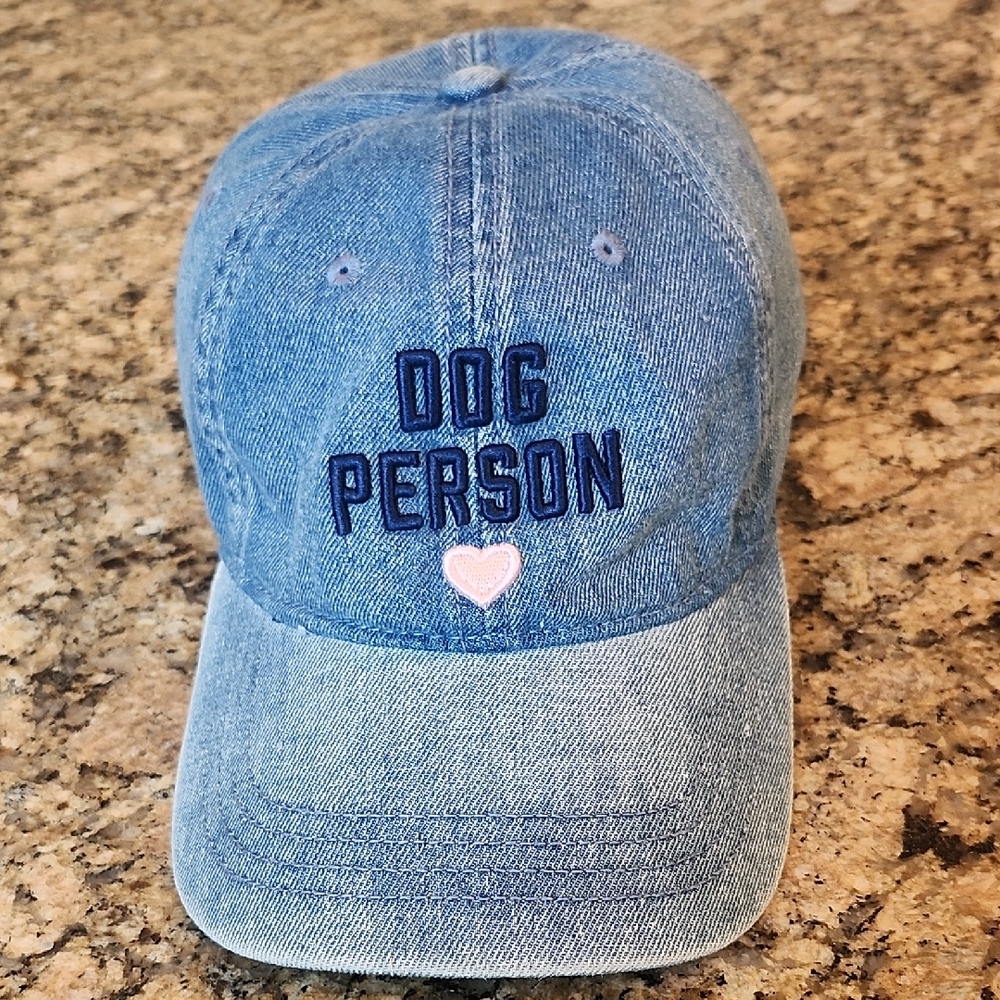 Blue Denim Dog Person Cap‎